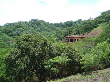 Vue des terrains de santa rosa, costa rica